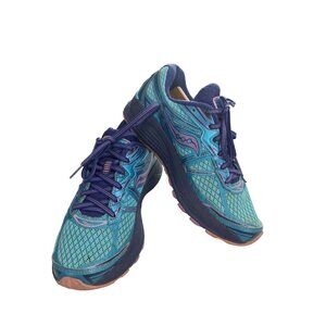 Saucony Everun Womens Size 7.5 Teal Purple sneakers Running Shoes